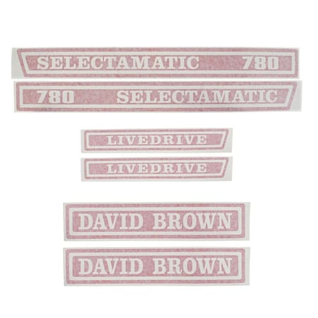 Aftermarket R7153 Decal Set Fits David Brown R7153-RIL